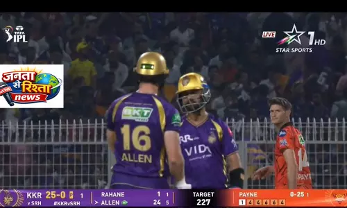 IPL 2026: KKR को शुरुआती झटका, फिन एलेन आउट IPL 2026: KKR को शुरुआती झटका, फिन एलेन आउट