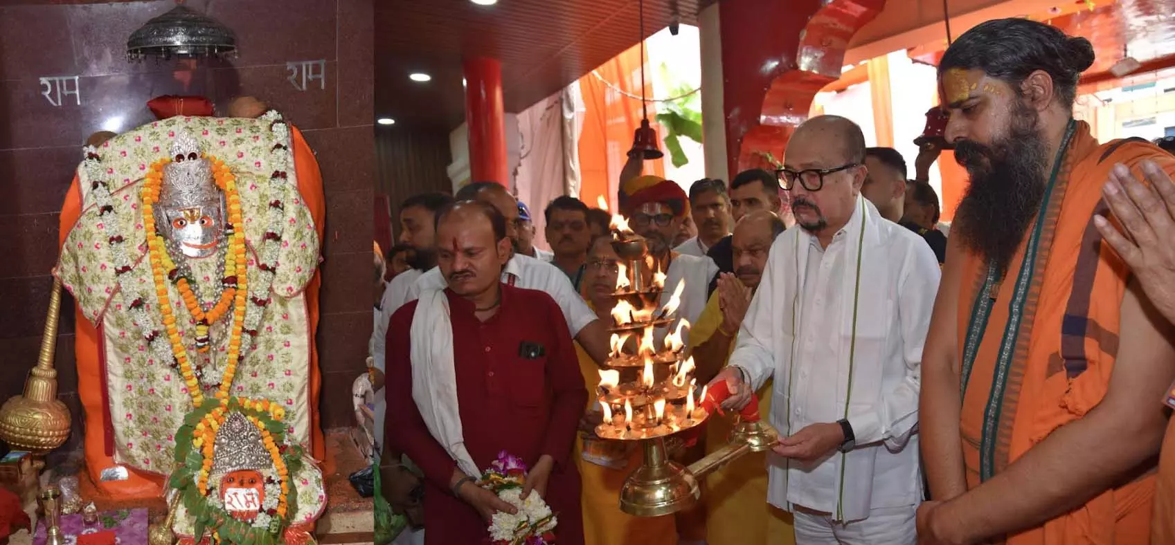 राज्यपाल डेका ने हनुमान जन्मोत्सव के अवसर पर की पूजा-अर्चना राज्यपाल डेका ने हनुमान जन्मोत्सव के अवसर पर की पूजा-अर्चना