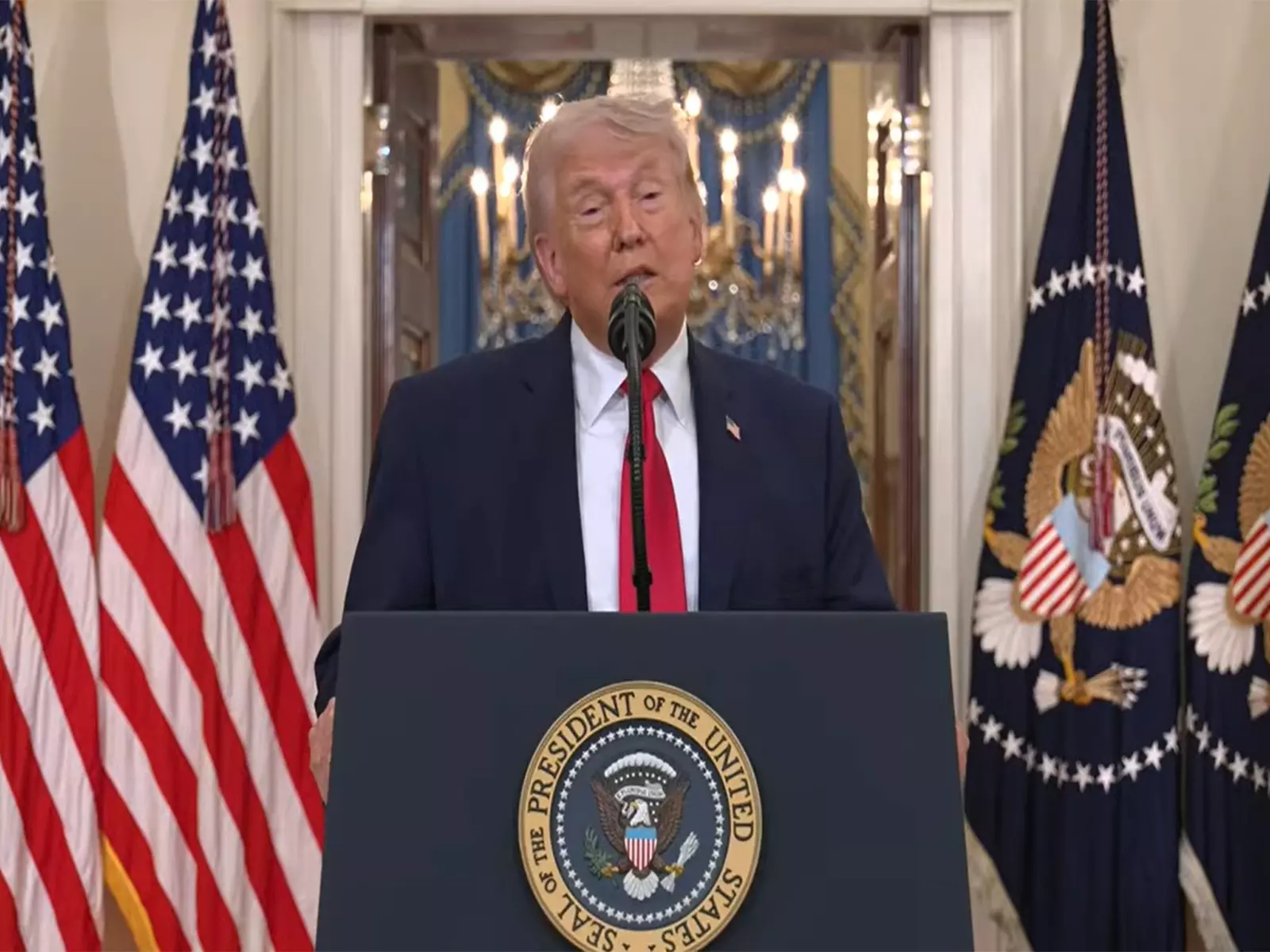 Trump ने मध्य पूर्व सहयोगियों का धन्यवाद किया Trump ने मध्य पूर्व सहयोगियों का धन्यवाद किया