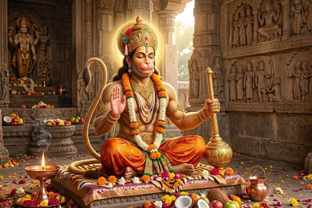 Anuppur: कुरजा और बरगवा में भक्तों को हनुमानजी से मिले सुख Anuppur: कुरजा और बरगवा में भक्तों को हनुमानजी से मिले सुख