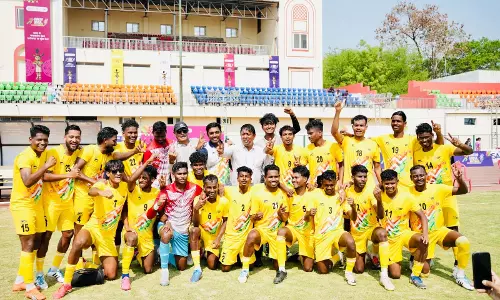 खेलो इंडिया ट्राइबल गेम्स 2026 : कर्नाटक बना ओवरऑल चैंपियन, मेजबान छत्तीसगढ़ नौवें स्थान पर खेलो इंडिया ट्राइबल गेम्स 2026 : कर्नाटक बना ओवरऑल चैंपियन, मेजबान छत्तीसगढ़ नौवें स्थान पर
