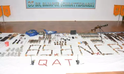 हथियार और विस्फोटक सामान जब्त, नक्सलियों ने छिपाया था गंगालूर में हथियार और विस्फोटक सामान जब्त, नक्सलियों ने छिपाया था गंगालूर में