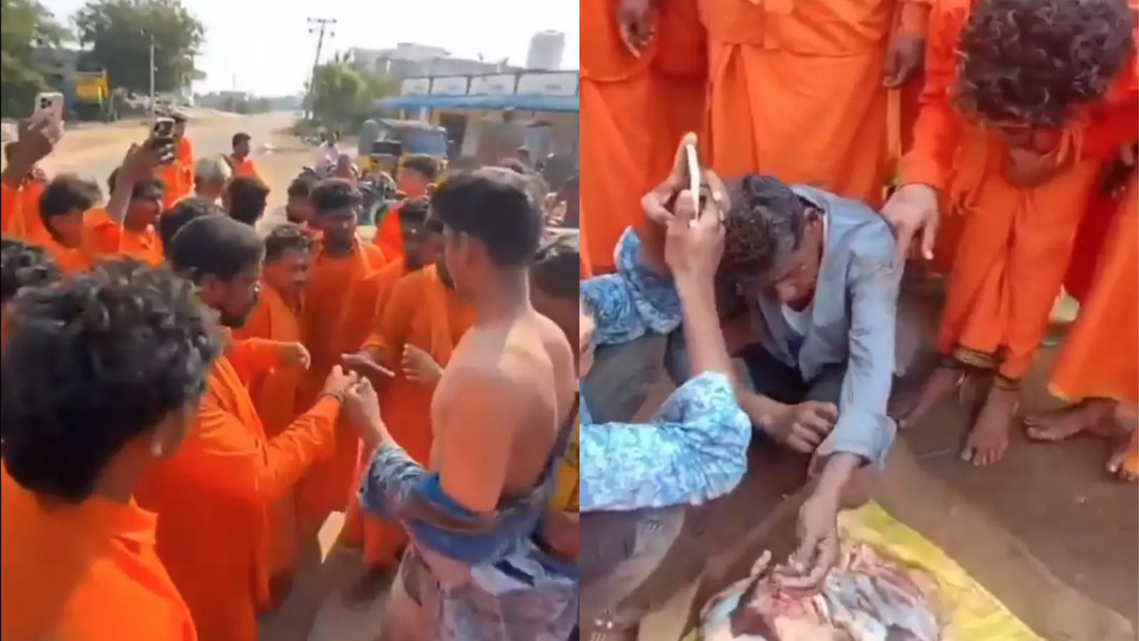 Telangana: हनुमान जयंती के दौरान बीफ बेचने को लेकर मुस्लिम पिता-पुत्र पर हमला Telangana: हनुमान जयंती के दौरान बीफ बेचने को लेकर मुस्लिम पिता-पुत्र पर हमला