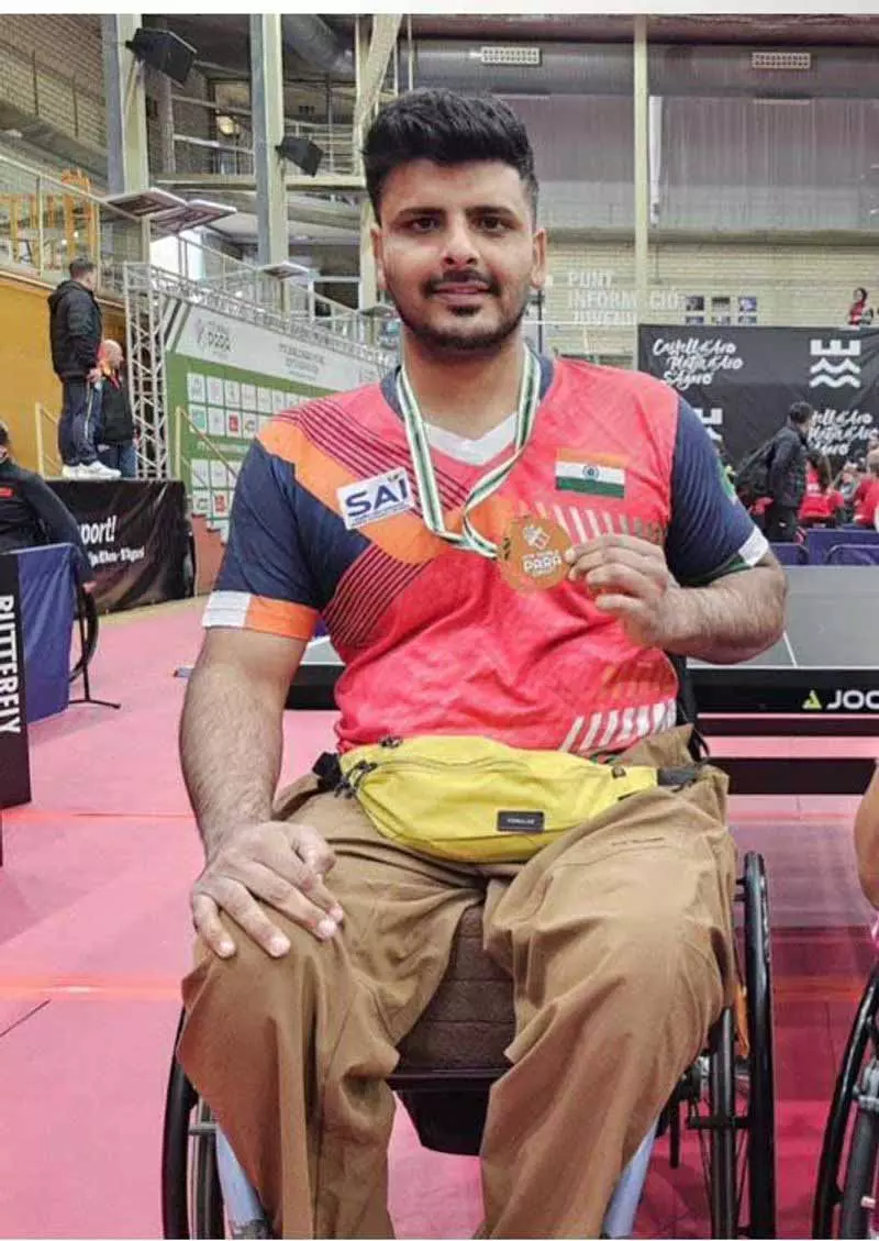 Ludhiana के टीटी स्टार का स्पेन में ब्रॉन्ज मेडल Ludhiana के टीटी स्टार का स्पेन में ब्रॉन्ज मेडल