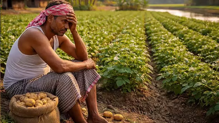 बारिश से फसल बर्बाद होने के बाद आलू किसान ने की Suicide बारिश से फसल बर्बाद होने के बाद आलू किसान ने की Suicide