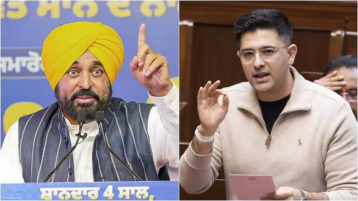 पंजाब के CM भगवंत मान ने राघव चड्ढा को समझौतावादी बताया पंजाब के CM भगवंत मान ने राघव चड्ढा को समझौतावादी बताया