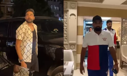 Video: हैदराबाद मैच से पहले शमी ने सिराज के जोहरफा से की मुलाकात Video: हैदराबाद मैच से पहले शमी ने सिराज के जोहरफा से की मुलाकात