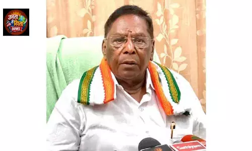 Puducherry में सीट बंटवारे को लेकर नारायणसामी ने जताई मामूली चिंता