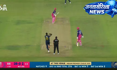 IPL 2026: यशस्वी जायसवाल की आक्रामक बल्लेबाजी, RR ने बिना विकेट के 68 रन बनाए IPL 2026: यशस्वी जायसवाल की आक्रामक बल्लेबाजी, RR ने बिना विकेट के 68 रन बनाए