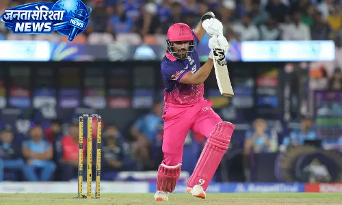 IPL 2026l: ध्रुव जुरेल का तूफानी अंदाज, 17वें ओवर में छक्का जड़ RR को पहुंचाया 193/5 IPL 2026l: ध्रुव जुरेल का तूफानी अंदाज, 17वें ओवर में छक्का जड़ RR को पहुंचाया 193/5