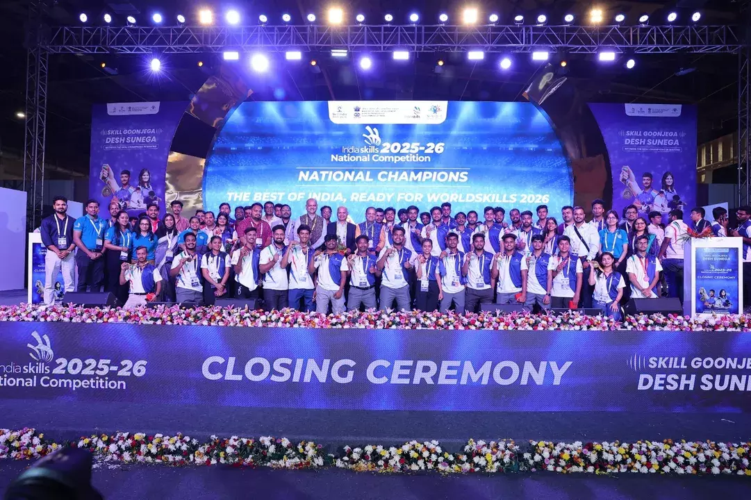 Odisha : इंडियास्किल्स 2025-26 में किया कमाल, 57 मेडल जीतकर बना देश में टॉप स्टेट Odisha : इंडियास्किल्स 2025-26 में किया कमाल, 57 मेडल जीतकर बना देश में टॉप स्टेट