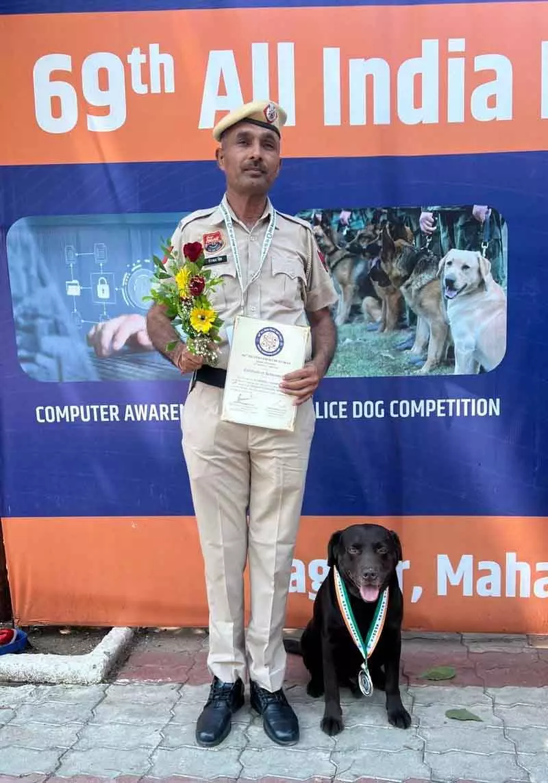 Haryana पुलिस की डॉग यूनिट ने नेशनल लेवल पर चमक बिखेरी Haryana पुलिस की डॉग यूनिट ने नेशनल लेवल पर चमक बिखेरी