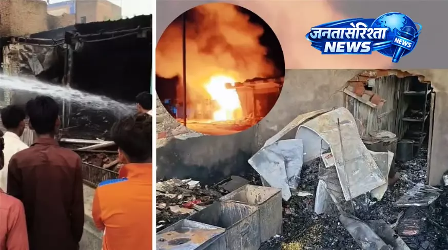Shivpuri : पोहरी मेन चौराहे पर होटल और दुकानों में भीषण आग, लाखों का नुकसान Shivpuri : पोहरी मेन चौराहे पर होटल और दुकानों में भीषण आग, लाखों का नुकसान