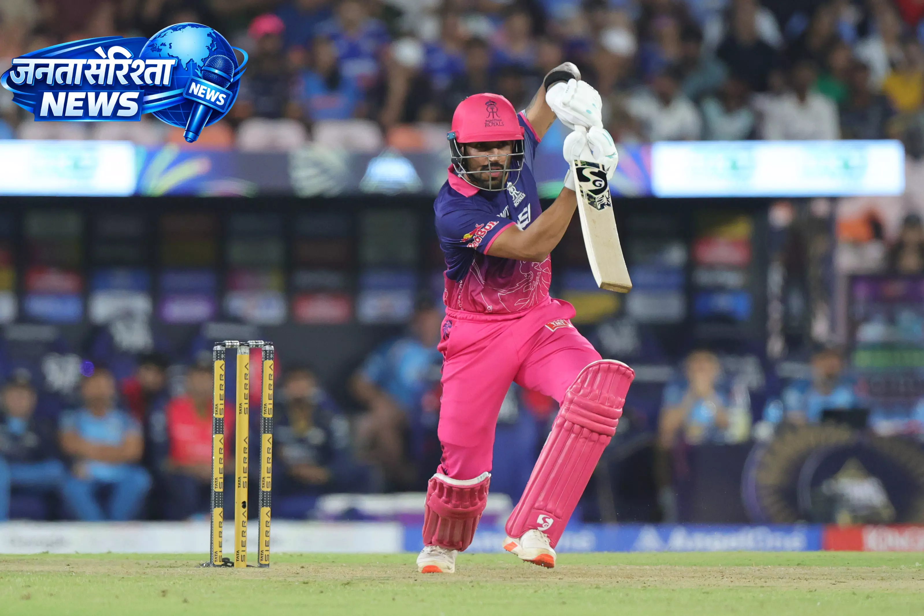 IPL 2026l: ध्रुव जुरेल का तूफानी अंदाज, 17वें ओवर में छक्का जड़ RR को पहुंचाया 193/5 IPL 2026l: ध्रुव जुरेल का तूफानी अंदाज, 17वें ओवर में छक्का जड़ RR को पहुंचाया 193/5