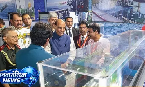 Andhra: राजनाथ सिंह ने NSTL में बड़ी कैविटेशन टनल के लिए पत्थर रखा