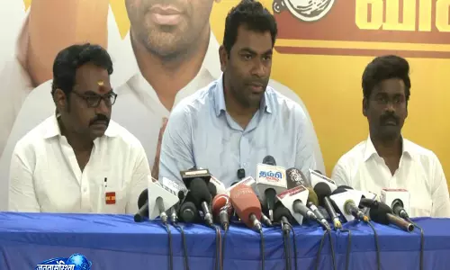 TVK के अर्जुना ने DMK पर दरकिनार करने का आरोप लगाया, पार्टी को जनता से ज़बरदस्त समर्थन मिलने का दावा TVK के अर्जुना ने DMK पर दरकिनार करने का आरोप लगाया, पार्टी को जनता से ज़बरदस्त समर्थन मिलने का दावा