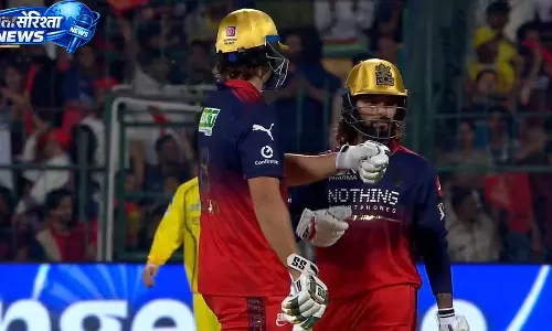 IPL 2026: RCB ने CSK के सामने 186/3 का स्कोर बनाया, टिम डेविड ने किया जोरदार प्रदर्शन IPL 2026: RCB ने CSK के सामने 186/3 का स्कोर बनाया, टिम डेविड ने किया जोरदार प्रदर्शन