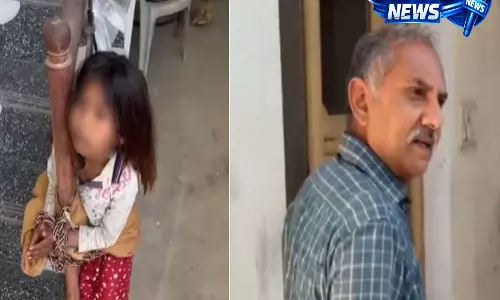 HP, ऊना: बगीचे से अमरूद तोड़ने पर पूर्व सैनिक ने नाबालिग लड़की को जंजीर से बांधकर पीटा—video HP, ऊना: बगीचे से अमरूद तोड़ने पर पूर्व सैनिक ने नाबालिग लड़की को जंजीर से बांधकर पीटा—video