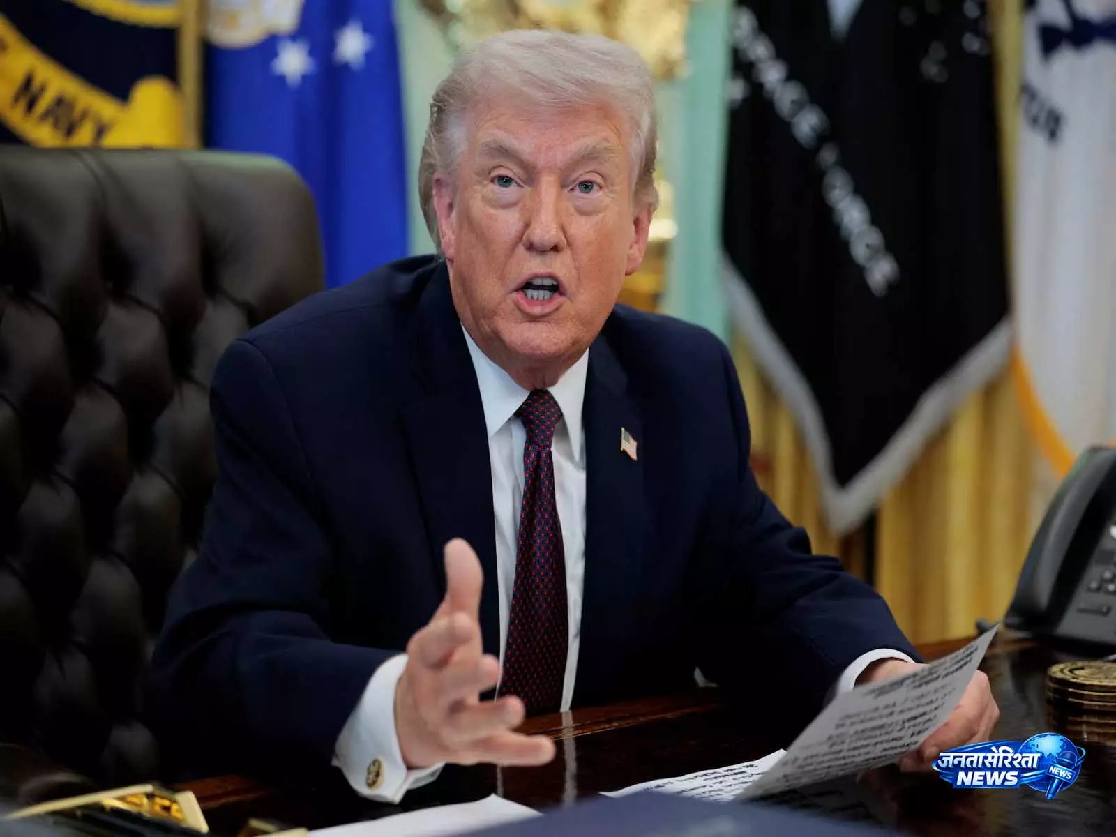Trump ने ईरान विरोधी प्रदर्शनों में अमेरिकी हथियारों की कथित भूमिका का किया दावा Trump ने ईरान विरोधी प्रदर्शनों में अमेरिकी हथियारों की कथित भूमिका का किया दावा