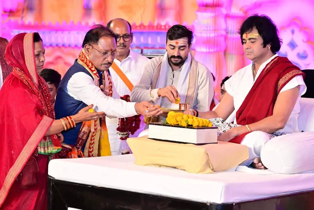 छत्तीसगढ़ की धरती के कण-कण में बसे हैं भगवान श्रीराम: CM साय छत्तीसगढ़ की धरती के कण-कण में बसे हैं भगवान श्रीराम: CM साय