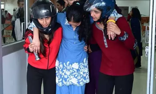 Palampur University में भूकंप मॉक ड्रिल का आयोजन Palampur University में भूकंप मॉक ड्रिल का आयोजन