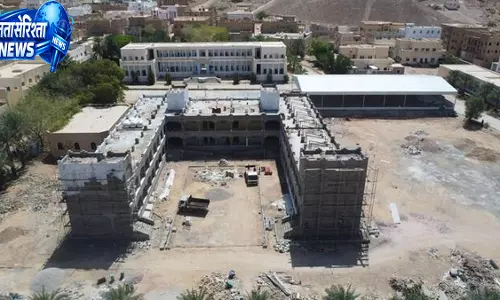 Yemen के सेयुन में अल-सब्बान मॉडल सेकेंडरी स्कूल का निर्माण कार्य जारी Yemen के सेयुन में अल-सब्बान मॉडल सेकेंडरी स्कूल का निर्माण कार्य जारी