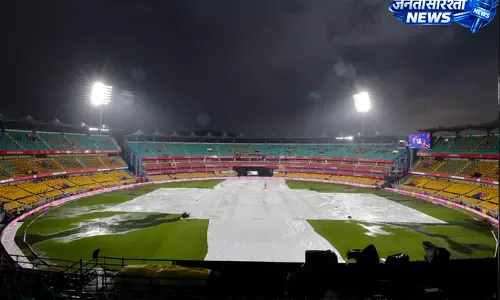 IPL 2026 RR VS MI: बारिश ने रोका मैच, टॉस टला