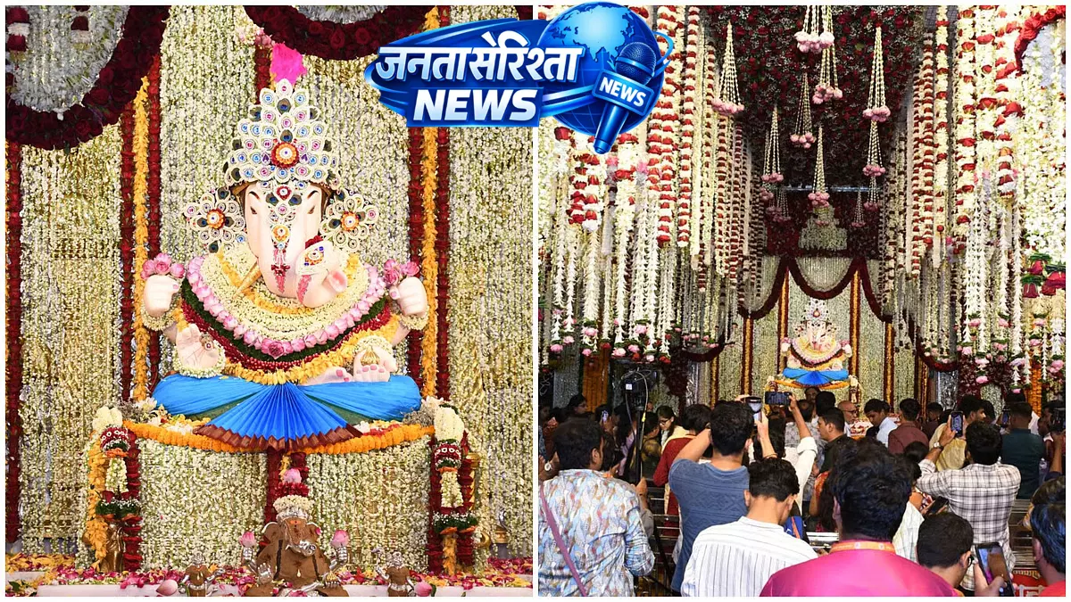 Mumbai : श्रीमंत दगडूशेठ हलवाई गणपति मंदिर में मोगरा महोत्सव, 51 लाख फूलों से सजाया Mumbai : श्रीमंत दगडूशेठ हलवाई गणपति मंदिर में मोगरा महोत्सव, 51 लाख फूलों से सजाया