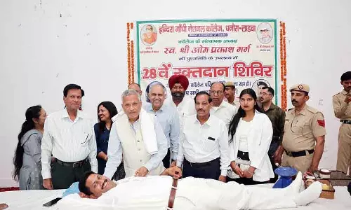 Kurukshetra IGN कॉलेज में कैंप के दौरान 41 यूनिट ब्लड इकट्ठा किया गया
