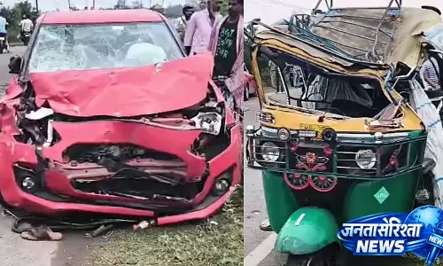 Basanti Highway पर हुए हादसे में 3 की मौत, ऑटो-प्राइवेट कार पलटी
