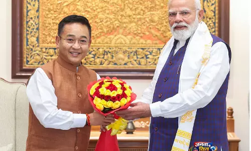 सिक्किम के CM प्रेम सिंह तमांग ने प्रधानमंत्री नरेंद्र मोदी से की मुलाकात