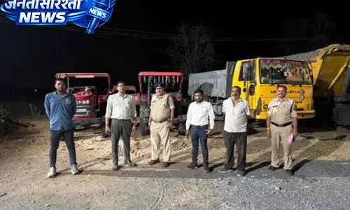 खनिजों के अवैध उत्खनन, परिवहन व भण्डारण पर की गई कार्रवाई