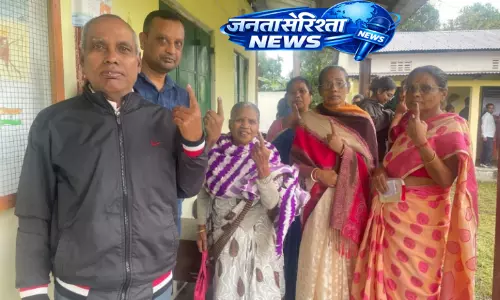 Assam Elections 2026: तिनसुकिया में दोपहर 1 बजे तक 56.73% मतदान हुआ Assam Elections 2026: तिनसुकिया में दोपहर 1 बजे तक 56.73% मतदान हुआ