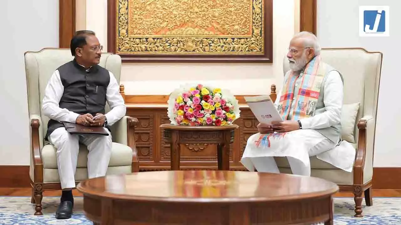 दिल्ली दौरे से लौटे मुख्यमंत्री विष्णुदेव साय ने क्या बताया...? दिल्ली दौरे से लौटे मुख्यमंत्री विष्णुदेव साय ने क्या बताया...?