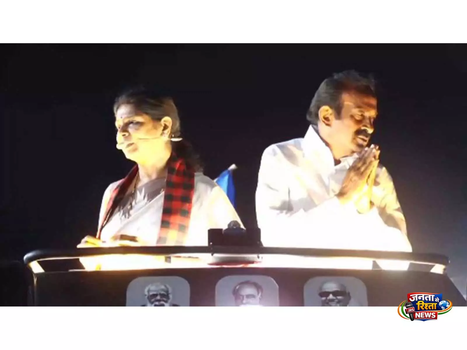 तमिलनाडु: कनिमोझी ने इरोड में DMK उम्मीदवार मुथुसामी के लिए किया प्रचार तमिलनाडु: कनिमोझी ने इरोड में DMK उम्मीदवार मुथुसामी के लिए किया प्रचार