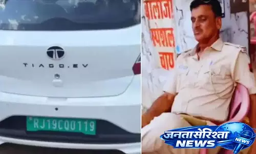 राजस्थान पुलिस ने प्रदूषण रहित ईवी का PUC Challan जारी किया राजस्थान पुलिस ने प्रदूषण रहित ईवी का PUC Challan जारी किया