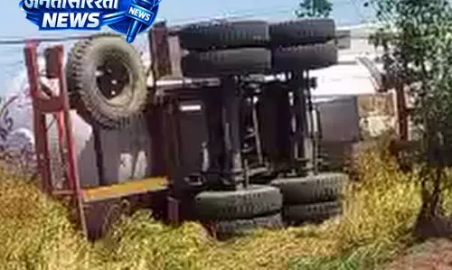 Ludhiana: जरखर गैस प्लांट के पास एलपीजी टैंकर पलटा