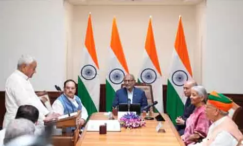 Patna नीतीश कुमार ने राज्यसभा सदस्य के रूप में शपथ ली