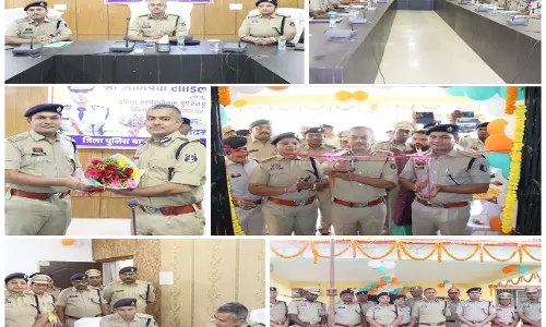 IG दुर्ग रेंज अभिषेक शांडिल्य बालोद पहुचे, गुरूर में SDOP कार्यालय का शुभारंभ