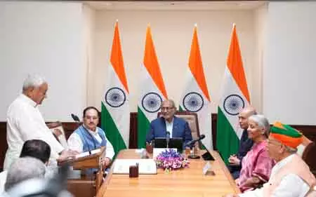 Patna नीतीश कुमार ने राज्यसभा सदस्य के रूप में शपथ ली Patna नीतीश कुमार ने राज्यसभा सदस्य के रूप में शपथ ली