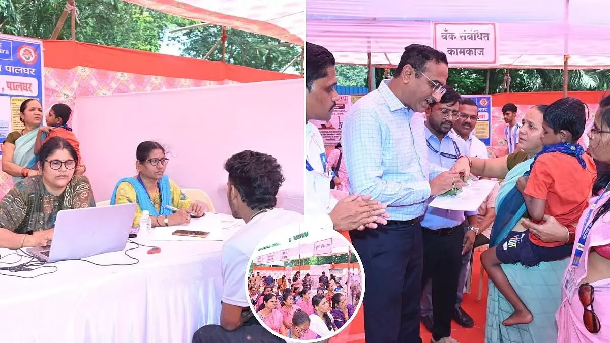Palghar : बोइसर में रेवेन्यू कैंप में 1,283 सेवाएं दी गई Palghar : बोइसर में रेवेन्यू कैंप में 1,283 सेवाएं दी गई