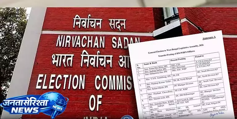 Commission ने कोलकाता, हावड़ा, विधाननगर के प्रमुख पुलिस अधिकारियों का तबादला किया Commission ने कोलकाता, हावड़ा, विधाननगर के प्रमुख पुलिस अधिकारियों का तबादला किया