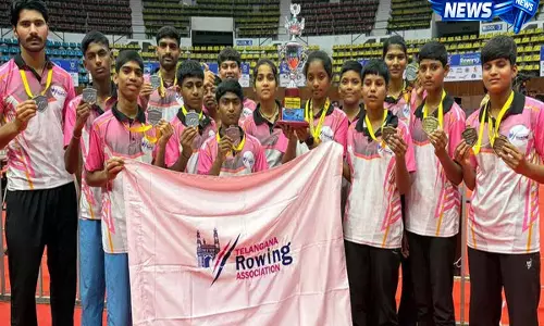 Telangana के रोवर्स नेशनल इनडोर चैंपियनशिप में रनर-अप रहे
