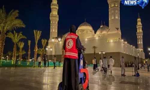 Madinah की कुबा मस्जिद में कार्डियक अरेस्ट के बाद बच्चे की जान बचाई गई Madinah की कुबा मस्जिद में कार्डियक अरेस्ट के बाद बच्चे की जान बचाई गई