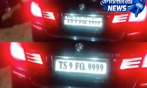 Hyderabad: लग्जरी कार में फर्जीवाड़ा, BMW ड्राइवर पुलिस के हत्थे चढ़ा