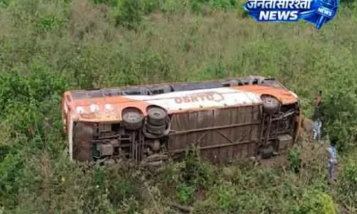Koraput में OSRTC बस दुर्घटना में एक की मौत, कई घायल Koraput में OSRTC बस दुर्घटना में एक की मौत, कई घायल