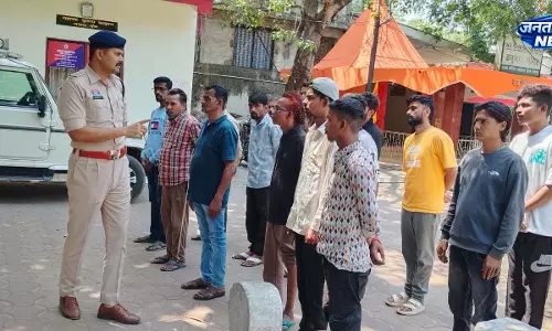 रायपुर वेस्ट ज़ोन में 85 से ज्यादा बदमाशों की ली गई परेड