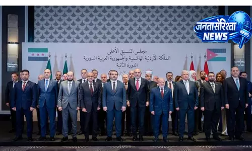 Jordan-Syria  समन्वय परिषद की बैठक अम्मान में, द्विपक्षीय सहयोग पर चर्चा