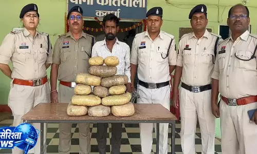 नशे के खिलाफ बड़ी कार्रवाई, 9 किलो गांजा के साथ दो तस्कर गिरफ्तार