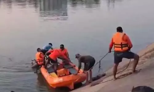 स्टॉप डैम में डूबने से प्लांट कर्मचारी की मौत